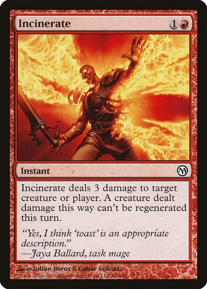 Image for Incinerate (48) (Duels of the Planeswalkers) - Magic: The Gathering