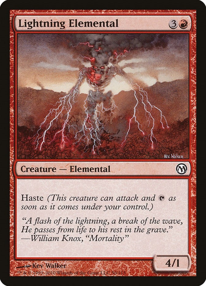 Image for Lightning Elemental (50) (Duels of the Planeswalkers) - Magic: The Gathering