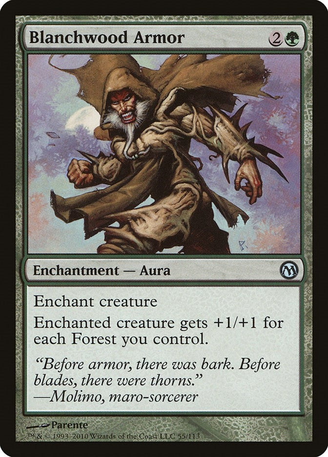 Image for Blanchwood Armor (55) (Duels of the Planeswalkers) - Magic: The Gathering
