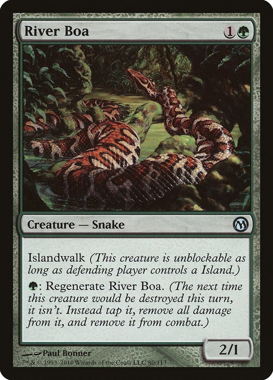 Image for River Boa (80) (Duels of the Planeswalkers) - Magic: The Gathering