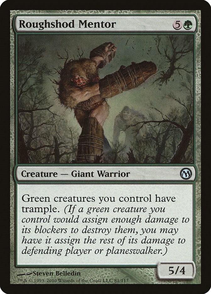 Image for Roughshod Mentor (81) (Duels of the Planeswalkers) - Magic: The Gathering
