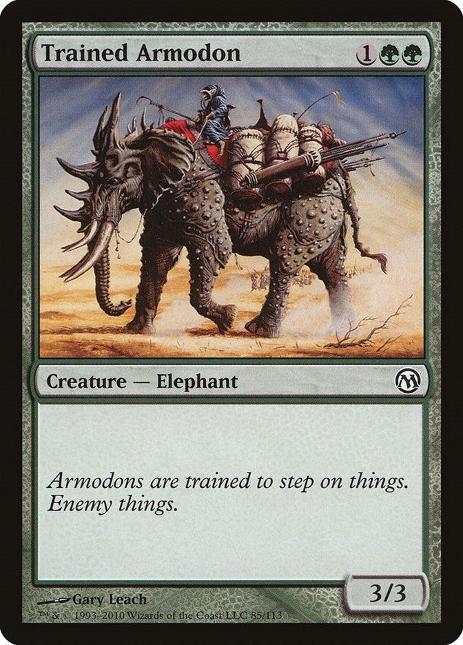 Image for Trained Armodon (85) (Duels of the Planeswalkers) - Magic: The Gathering