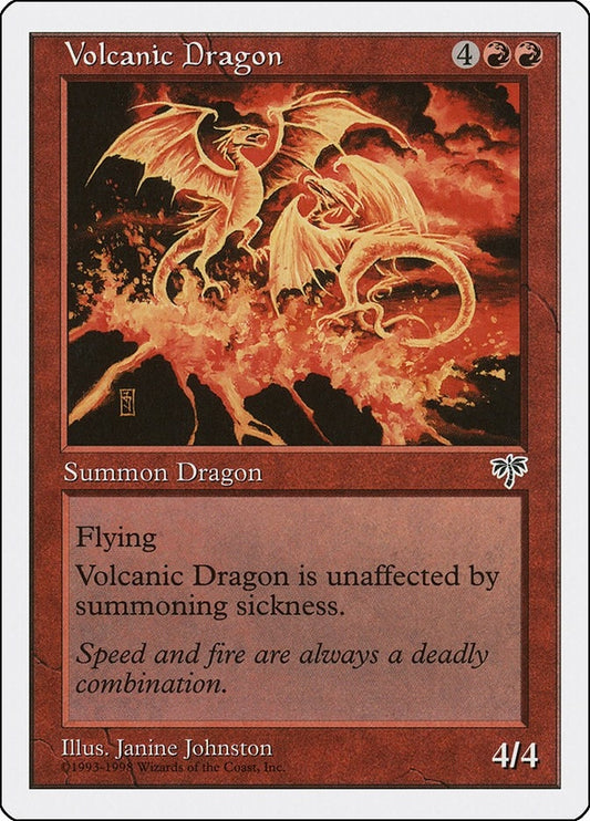 Image for Volcanic Dragon (4) (Anthologies) - Magic: The Gathering