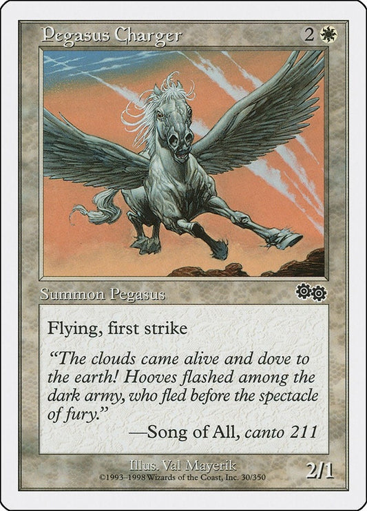 Image for Pegasus Charger (30) (Anthologies) - Magic: The Gathering