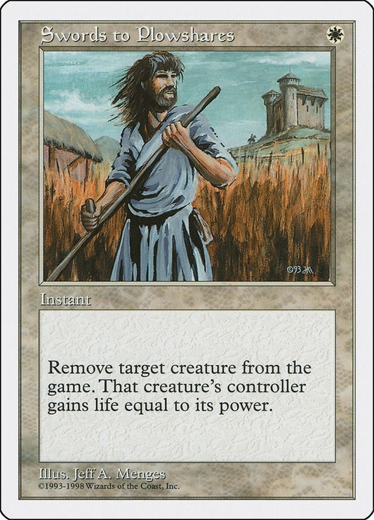 Image for Swords to Plowshares (58) (Anthologies) - Magic: The Gathering
