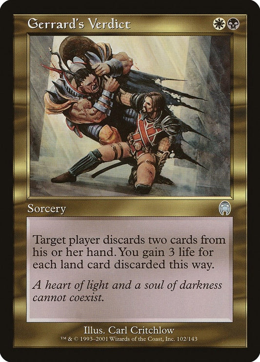 Image for Gerrard's Verdict (102) (Apocalypse) - Magic: The Gathering