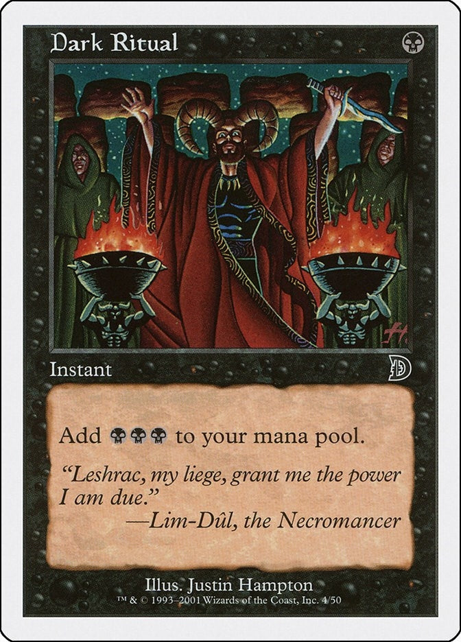 Image for Dark Ritual (4) (Deckmasters Garfield vs Finkel) - Magic: The Gathering