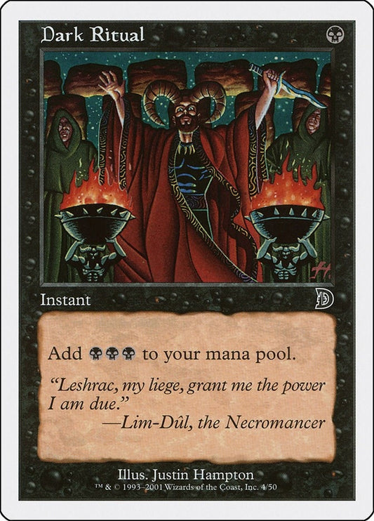 Image for Dark Ritual (4) (Deckmasters Garfield vs Finkel) - Magic: The Gathering