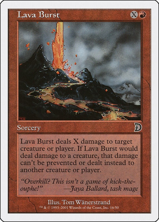 Image for Lava Burst (16) (Deckmasters Garfield vs Finkel) - Magic: The Gathering