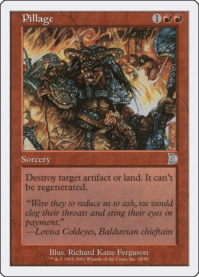 Image for Pillage (18) (Deckmasters Garfield vs Finkel) - Magic: The Gathering