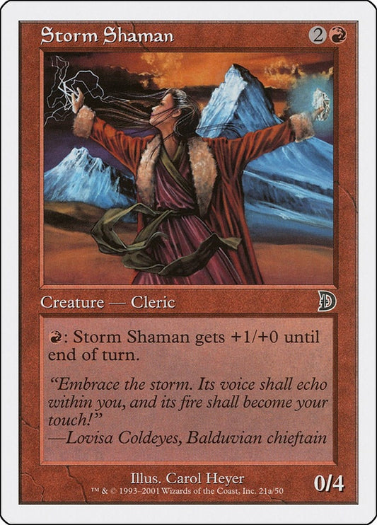 Image for Storm Shaman (21a) (21a) (Deckmasters Garfield vs Finkel) - Magic: The Gathering