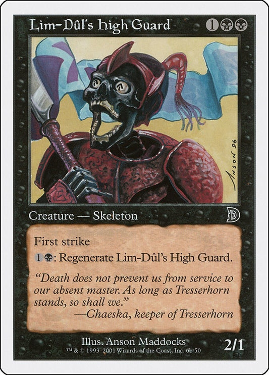 Image for Lim-Dul's High Guard (6b) (6b) (Deckmasters Garfield vs Finkel) - Magic: The Gathering