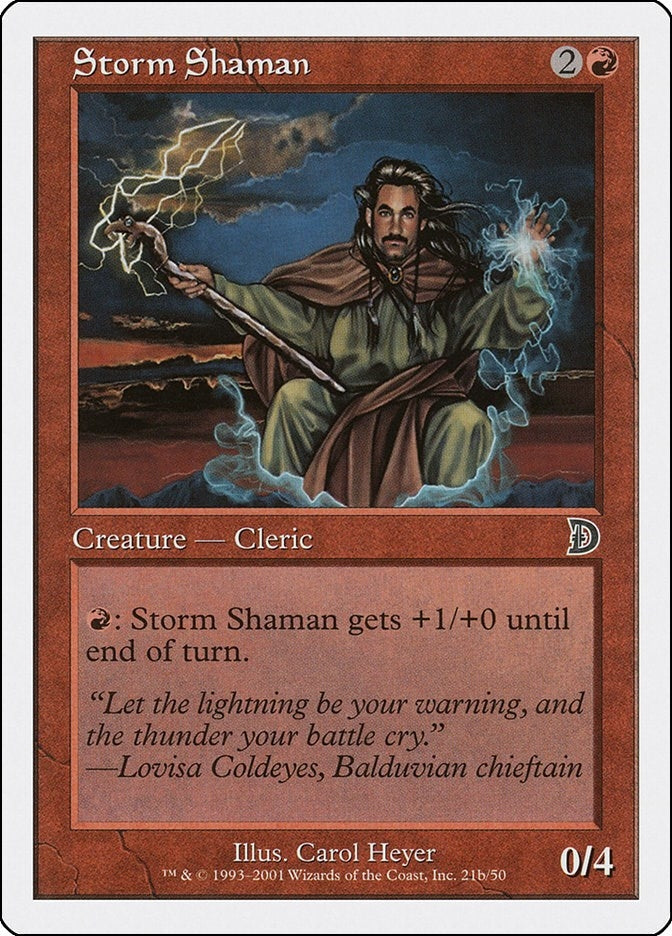 Image for Storm Shaman (21b) (21b) (Deckmasters Garfield vs Finkel) - Magic: The Gathering