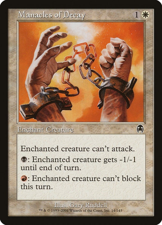 Image for Manacles of Decay (14) (Apocalypse) - Magic: The Gathering