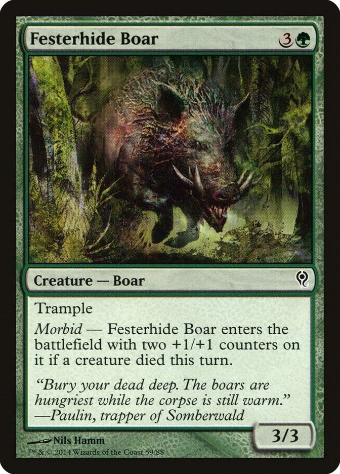 Image for Festerhide Boar (59) (Duel Decks: Jace vs. Vraska) - Magic: The Gathering