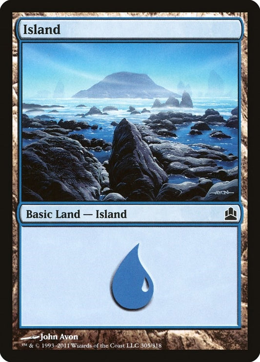 Image for Island (305) (305) (Commander) - Magic: The Gathering