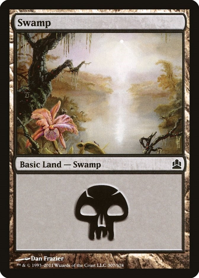 Image for Swamp (307) (307) (Commander) - Magic: The Gathering