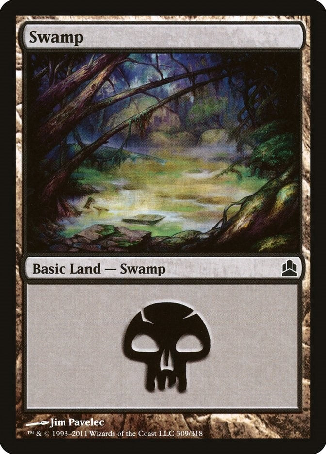 Image for Swamp (309) (309) (Commander) - Magic: The Gathering