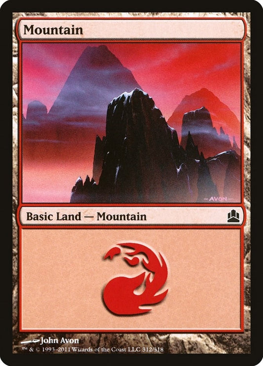 Image for Mountain (312) (312) (Commander) - Magic: The Gathering