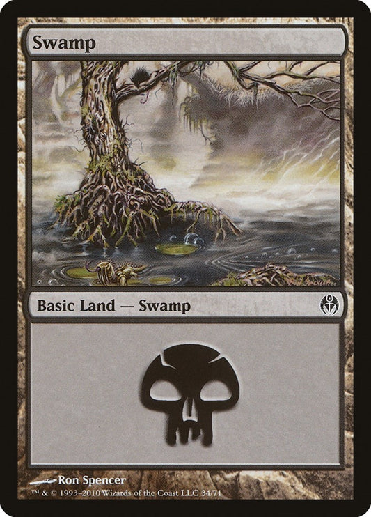 Image for Swamp (34) (34) (Duel Decks: Phyrexia vs. the Coalition) - Magic: The Gathering
