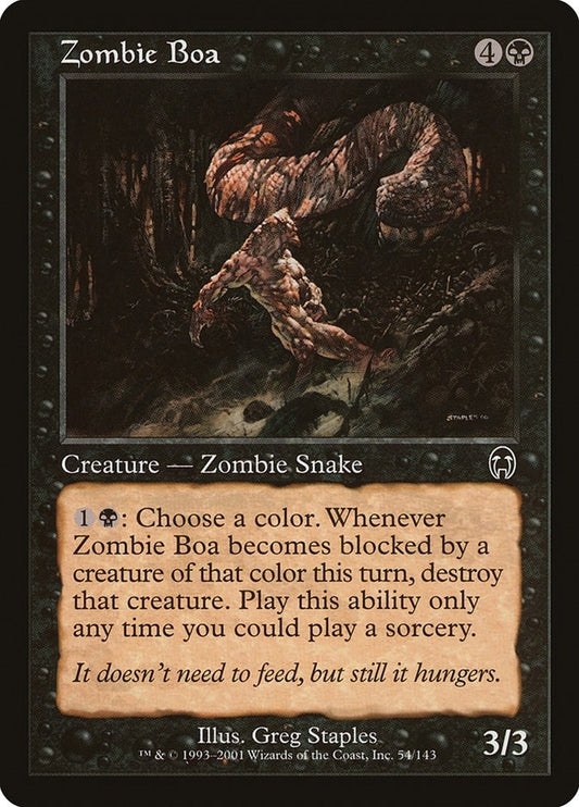 Image for Zombie Boa (54) (Apocalypse) - Magic: The Gathering