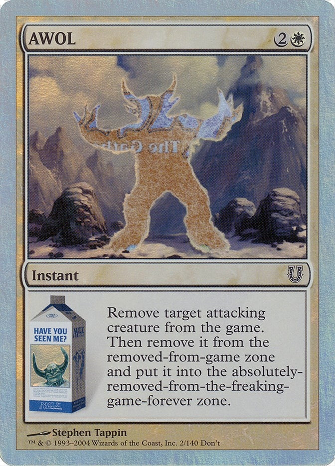 Image for AWOL (Alternate Foil) (2) (Unhinged) - Magic: The Gathering