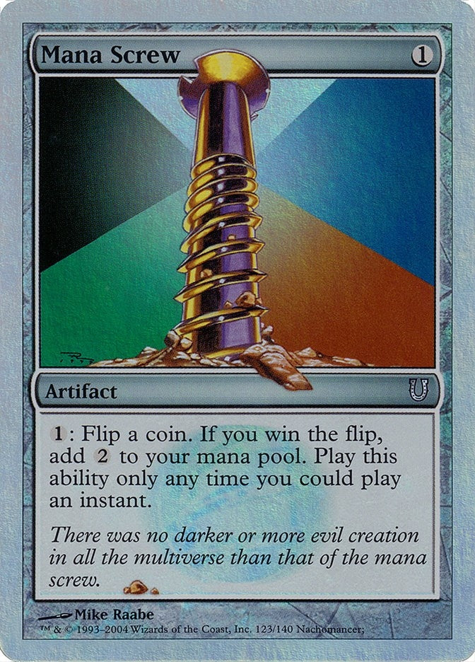 Image for Mana Screw (Alternate Foil) (123) (Unhinged) - Magic: The Gathering