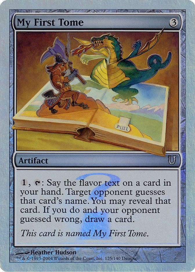 Image for My First Tome (Alternate Foil) (125) (Unhinged) - Magic: The Gathering