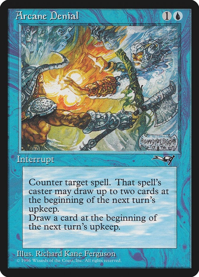 Image for Arcane Denial (Axe) (33) (Alliances) - Magic: The Gathering