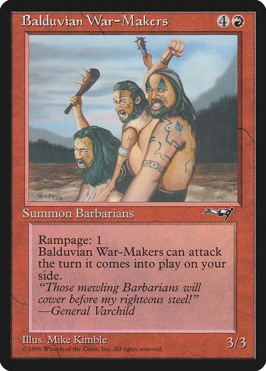 Image for Balduvian War-Makers (Gen. Varchild Flavor) (98) (Alliances) - Magic: The Gathering