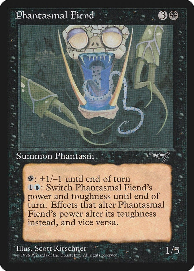 Image for Phantasmal Fiend (Close-up) (21) (Alliances) - Magic: The Gathering