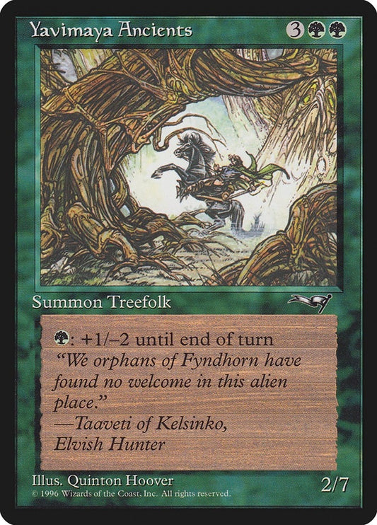 Image for Yavimaya Ancients (Rearing Horse) (92) (Alliances) - Magic: The Gathering