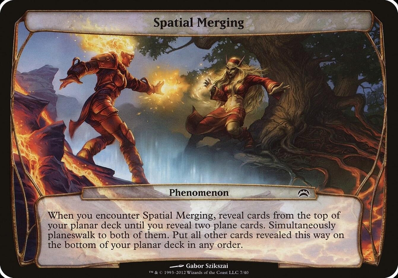 Image for Spatial Merging (Planechase 2012) (7) (Oversize Cards) - Magic: The Gathering