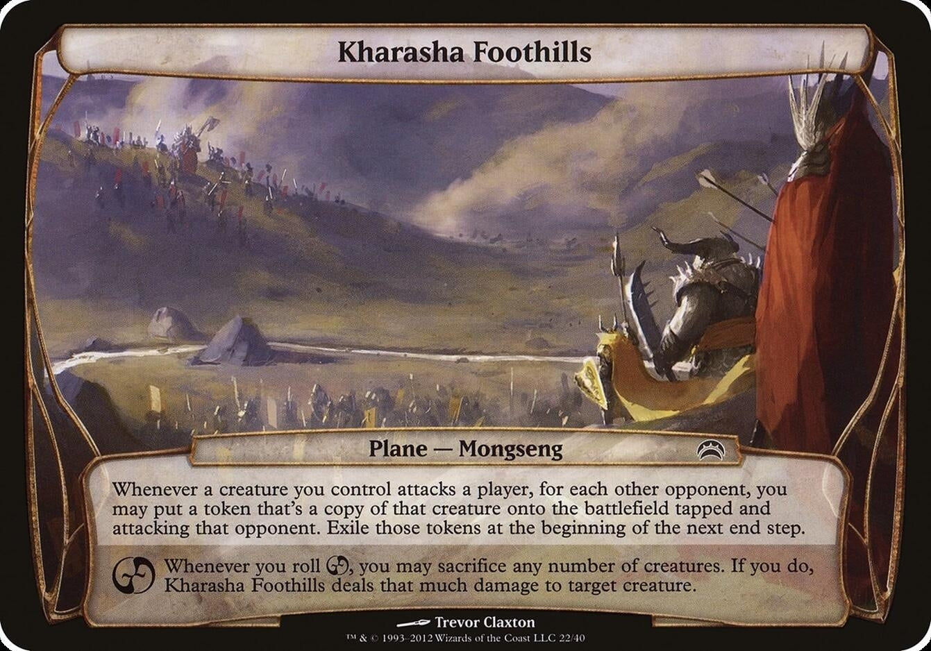 Image for Kharasha Foothills (Planechase 2012) (22) (Oversize Cards) - Magic: The Gathering