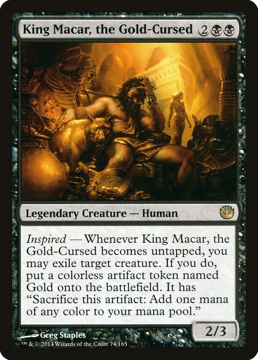 Image for King Macar, the Gold-Cursed (74) (Journey Into Nyx) - Magic: The Gathering