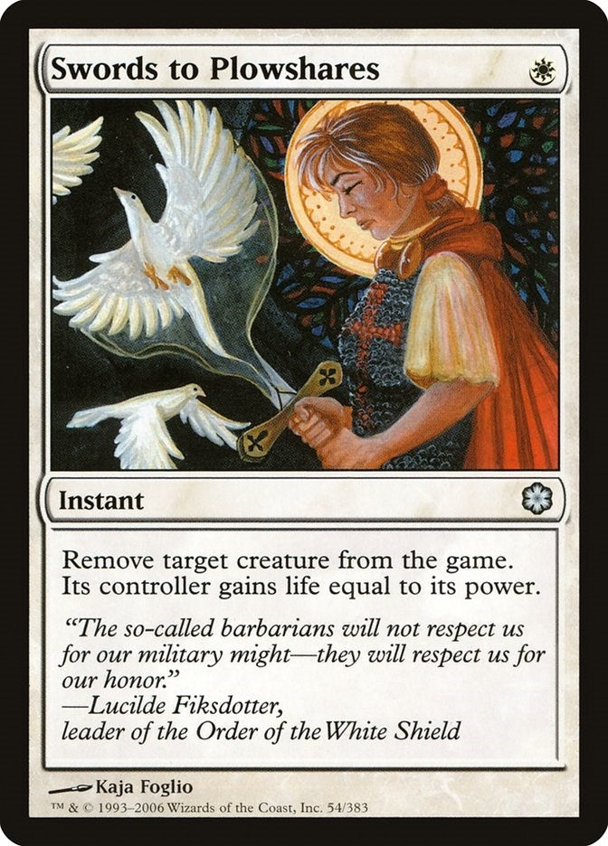 Image for Swords to Plowshares (54) (Coldsnap Theme Deck Reprints) - Magic: The Gathering