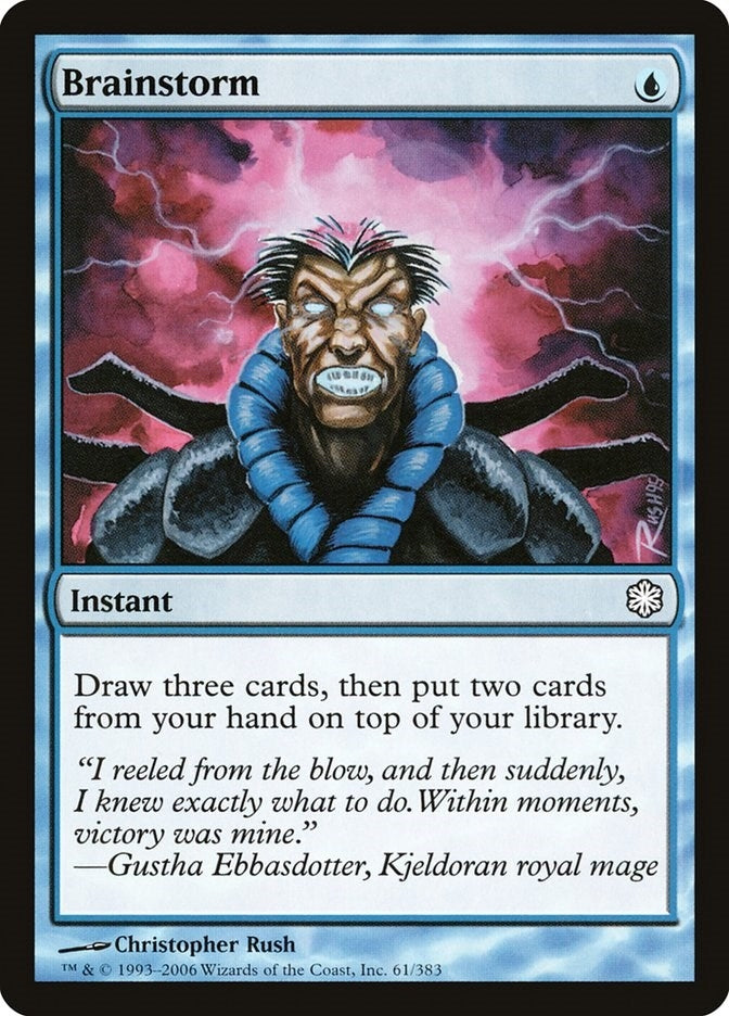 Image for Brainstorm (61) (Coldsnap Theme Deck Reprints) - Magic: The Gathering