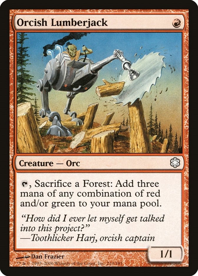Image for Orcish Lumberjack (210) (Coldsnap Theme Deck Reprints) - Magic: The Gathering