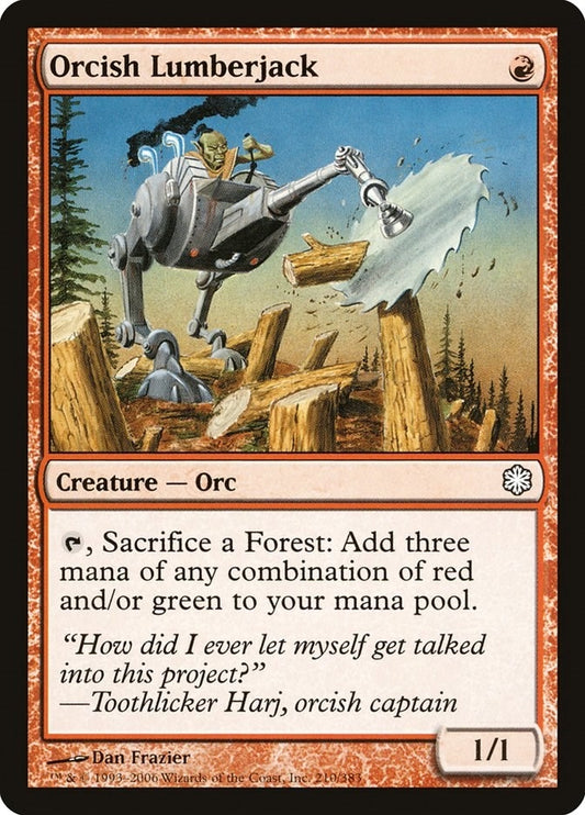 Image for Orcish Lumberjack (210) (Coldsnap Theme Deck Reprints) - Magic: The Gathering