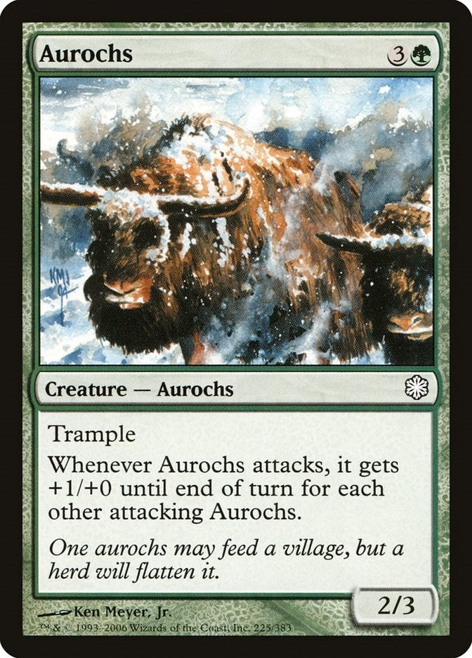 Image for Aurochs (225) (Coldsnap Theme Deck Reprints) - Magic: The Gathering