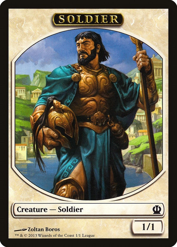 Image for Soldier Token (Theros) (1) (League Promos) - Magic: The Gathering