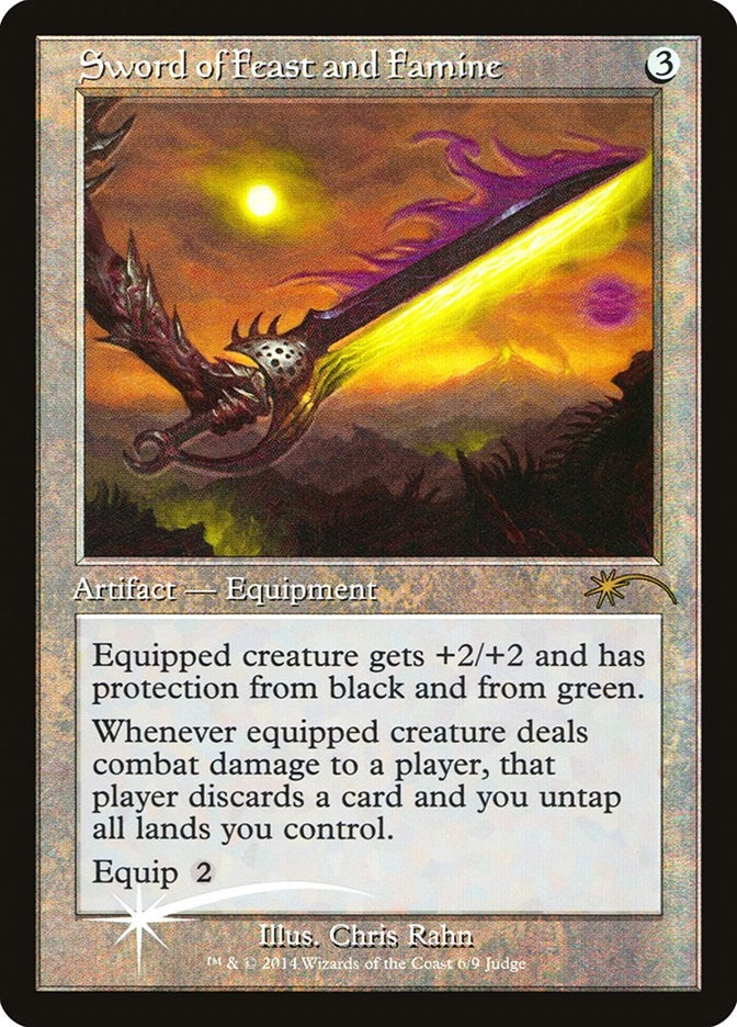 Image for Sword of Feast and Famine (6) (Judge Promos) - Magic: The Gathering