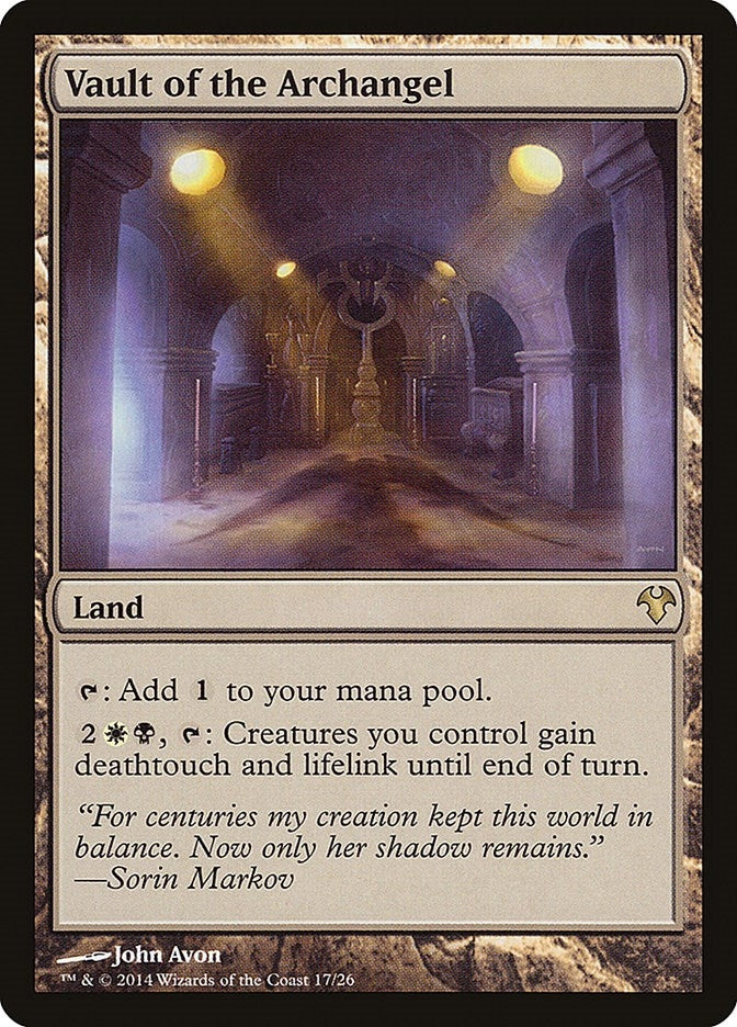 Image for Vault of the Archangel (17) (Magic Modern Event Deck) - Magic: The Gathering