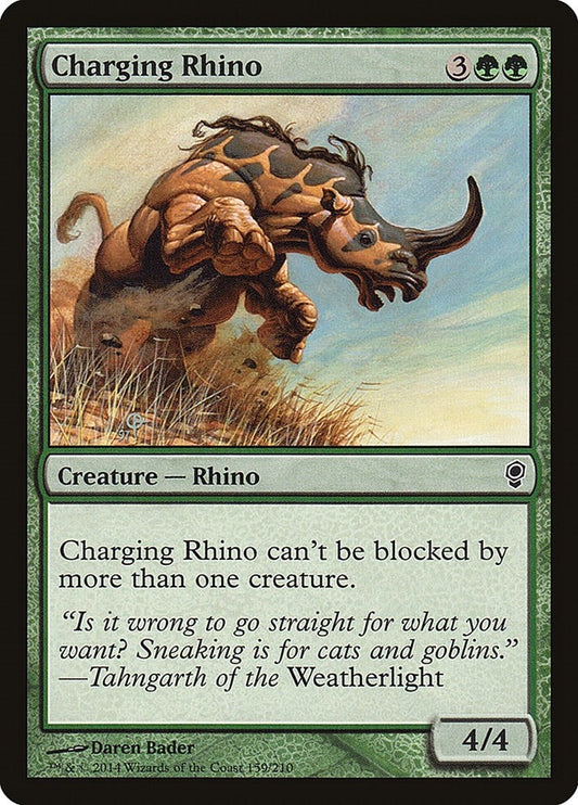 Image for Charging Rhino (159) (Conspiracy) - Magic: The Gathering