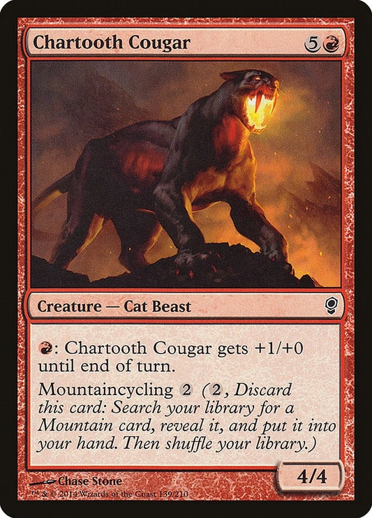 Image for Chartooth Cougar (139) (Conspiracy) - Magic: The Gathering
