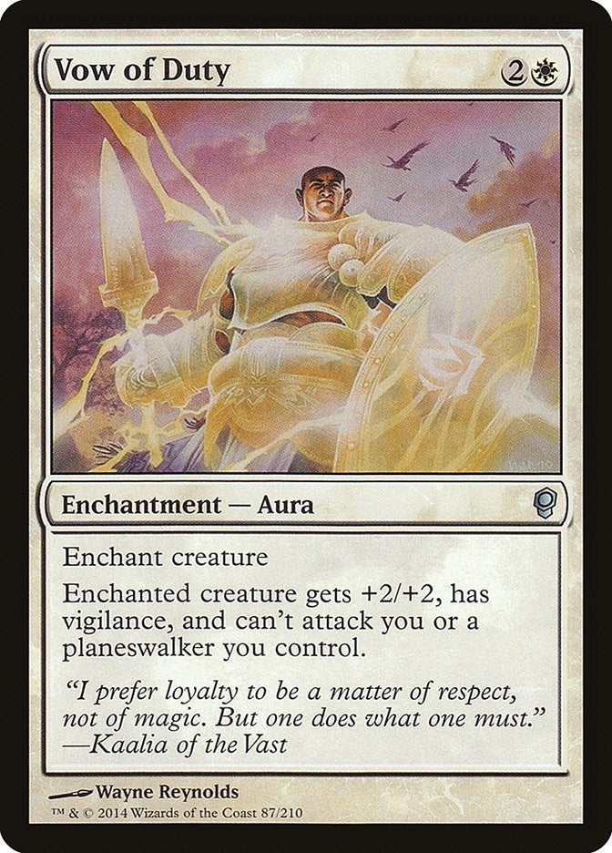 Image for Vow of Duty (87) (Conspiracy) - Magic: The Gathering