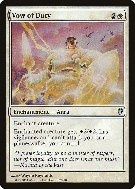 Image for Vow of Duty (87) (Conspiracy) - Magic: The Gathering