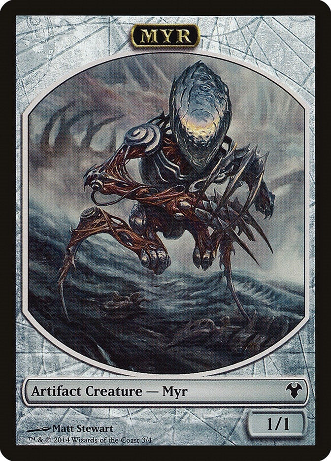 Image for Myr // Spirit Double-Sided Token (3 // 2) (Magic Modern Event Deck) - Magic: The Gathering