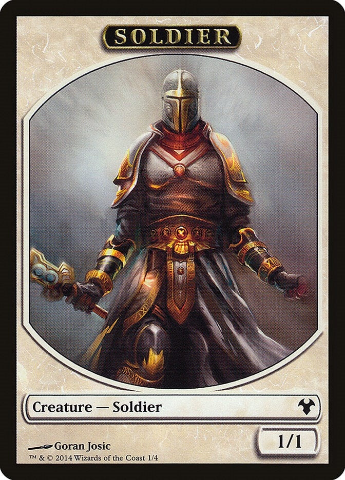 Image for Soldier // Spirit Double-Sided Token (1 // 2) (Magic Modern Event Deck) - Magic: The Gathering