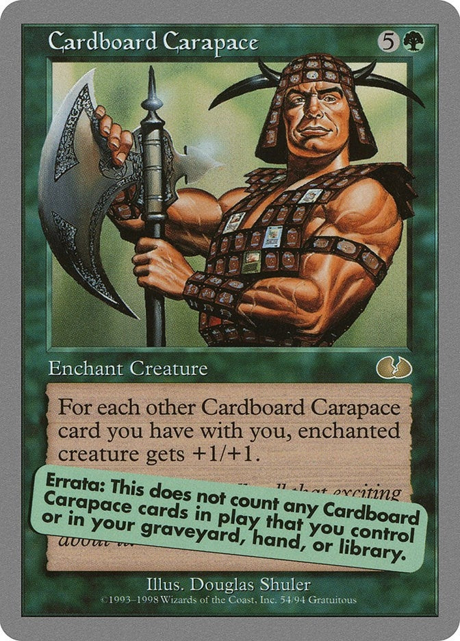 Image for Cardboard Carapace (54) (Unglued) - Magic: The Gathering